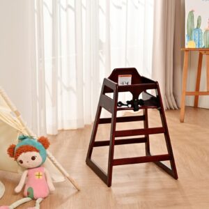 Wooden Double Solid Wood Feeding, Eat & Grow Portable High, Easy To Clean Baby Booster Chair In Maho