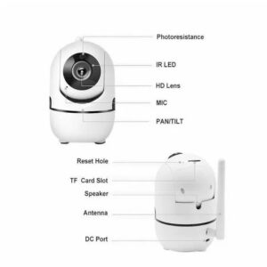 1080P WiFi Wireless Indoor Home Security Camera Night Vision Baby Pet Monitor